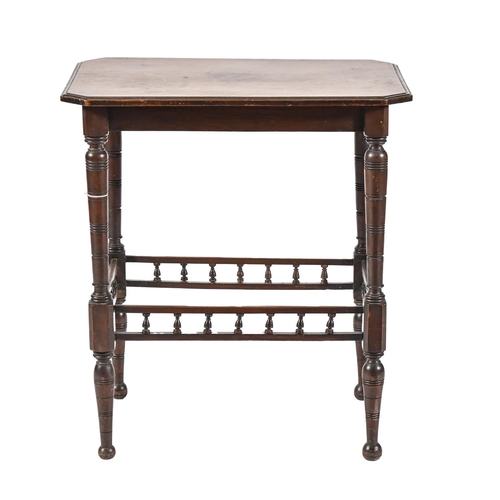 A late Victorian mahogany