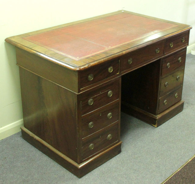 A late Victorian mahogany