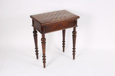 A late Victorian oak gaming