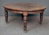 A late Victorian oak oval exte