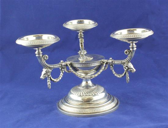 A late Victorian silver centrepiece