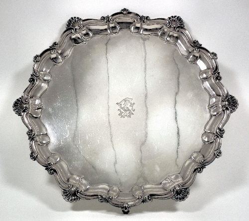 A late Victorian silver circular