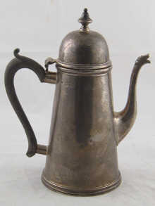 A late Victorian silver coffee