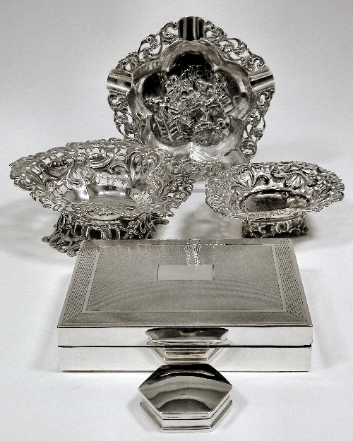 A late Victorian silver heart