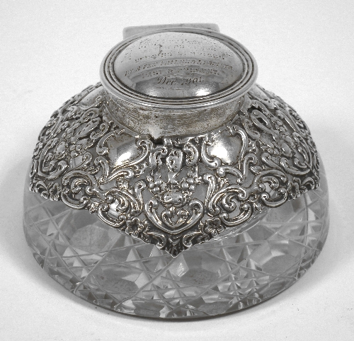 A late Victorian silver mounted