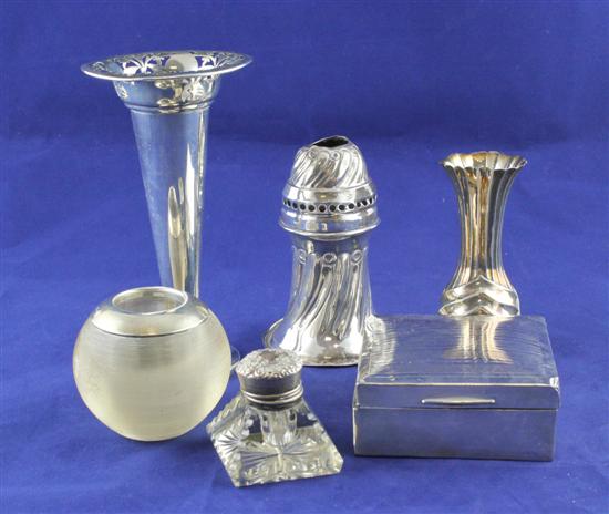 A late Victorian silver mounted