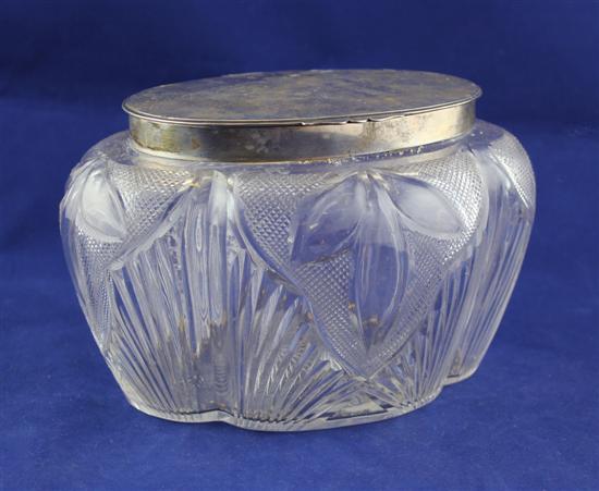 A late Victorian silver mounted cut