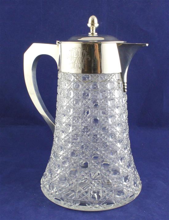 A late Victorian silver mounted