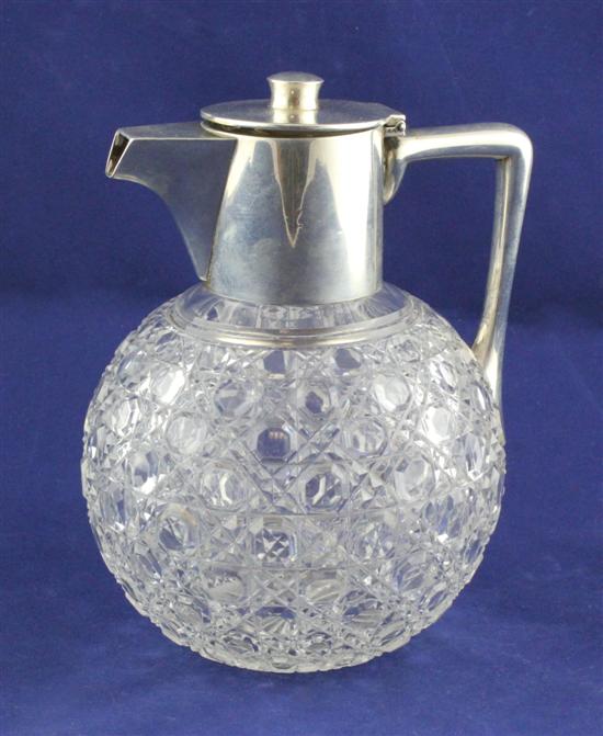 A late Victorian silver mounted