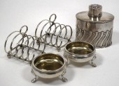 A late Victorian silver oval t