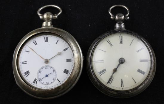A late Victorian silver pair