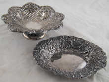 A late Victorian silver pierced and