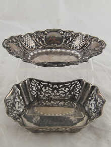 A late Victorian silver pierced and