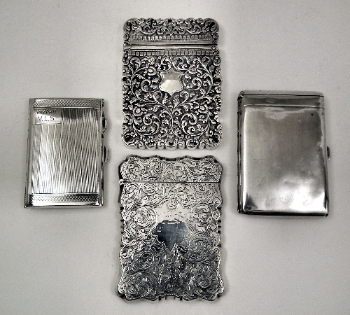 A late Victorian silver rectangular