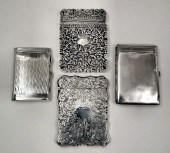A late Victorian silver rectan