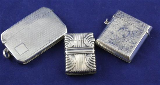A late Victorian silver vesta