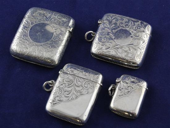A late Victorian silver vesta