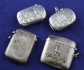 A late Victorian silver vesta