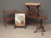 A late Victorian stained wood