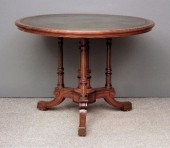 A late Victorian walnut circul