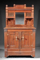 A Late Victorian Walnut Icebox