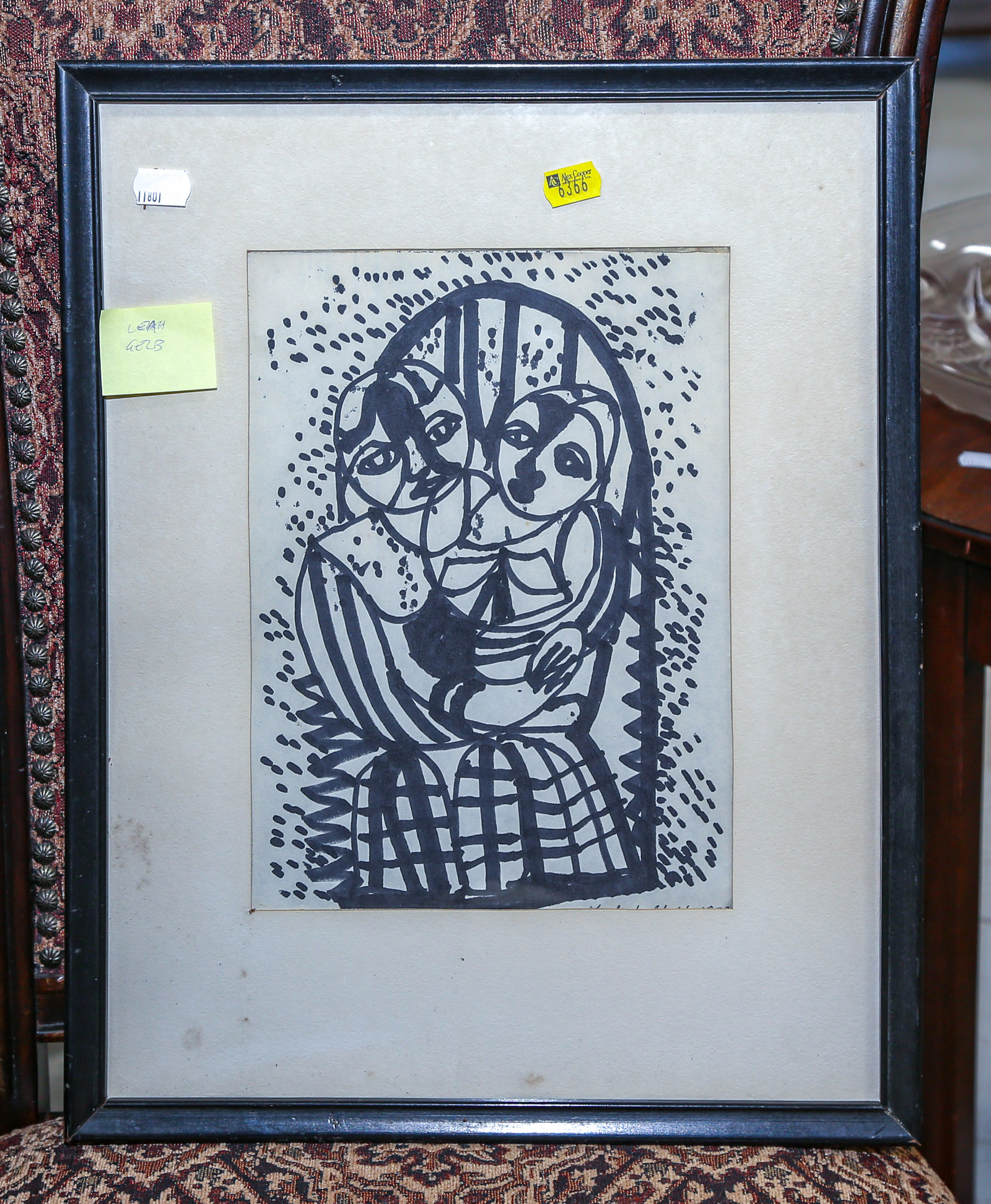 A LEAH GELB ABSTRACT ARTWORK Signed
