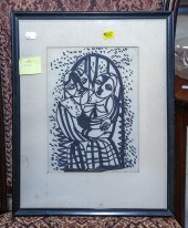 A LEAH GELB ABSTRACT ARTWORK S