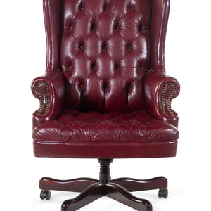 A Leather Upholstered Desk Chair