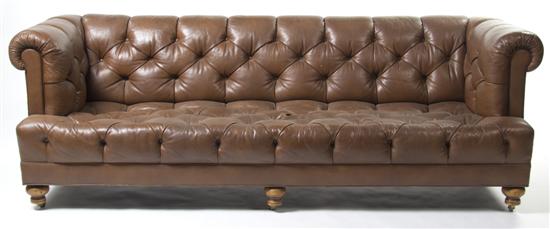 *A Leather Upholstered Sofa
