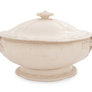 A Leeds Creamware Covered Tureen