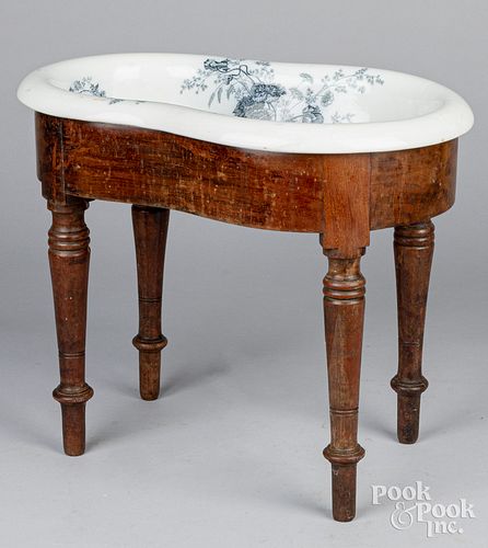 A. LEGUAY BIDET ON STAND, 19TH C.A.