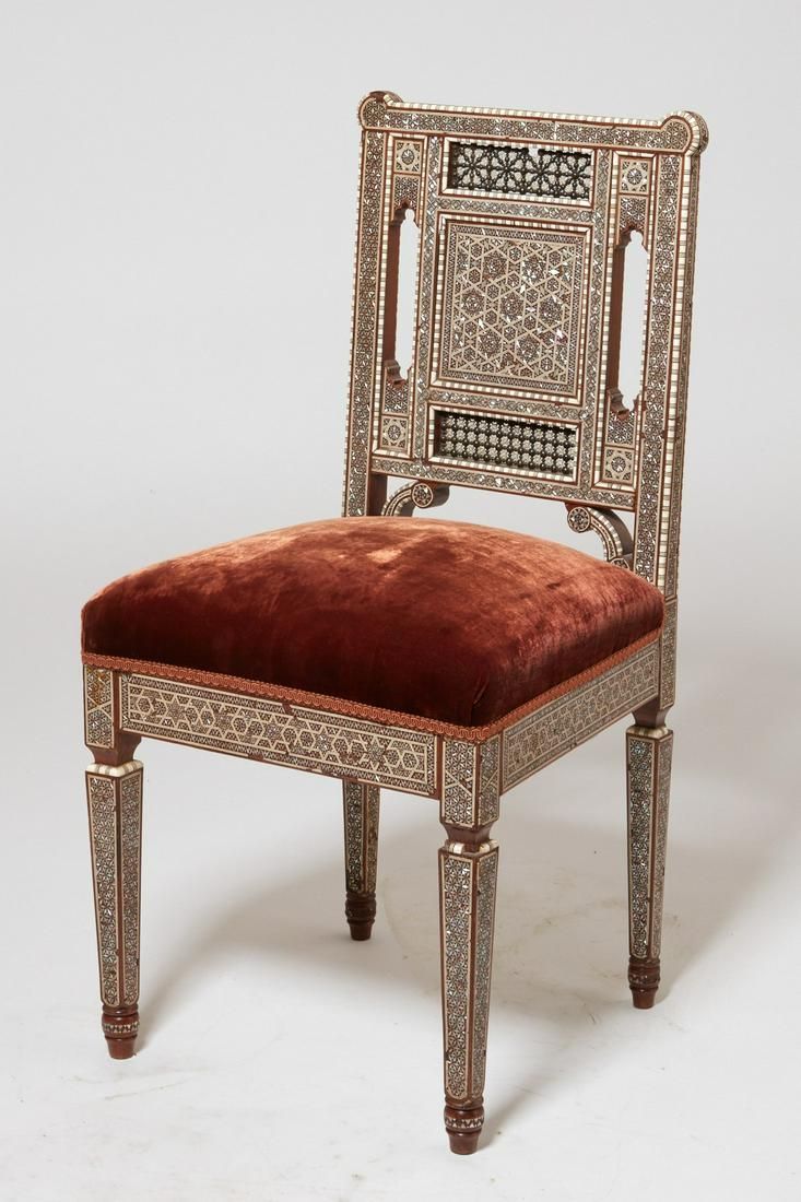 A LEVANTINE INLAID HARDWOOD