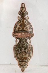 A LEVANTINE INLAID HARDWOOD SH