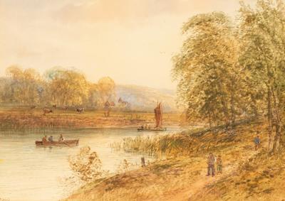 A Lewis/River Landscape/a