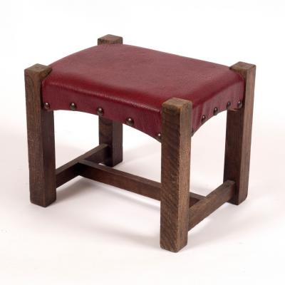 A Liberty oak stool on square