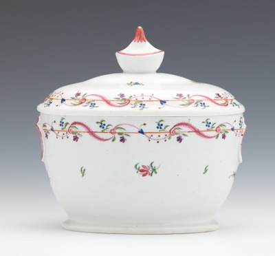 A Lidded Porcelain Sugar Bowl