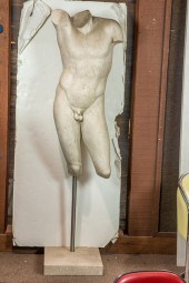 A LIFE SIZE COMPOSITION TORSO