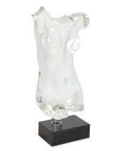 A LIFE-SIZED ACRYLIC SCULPTURE