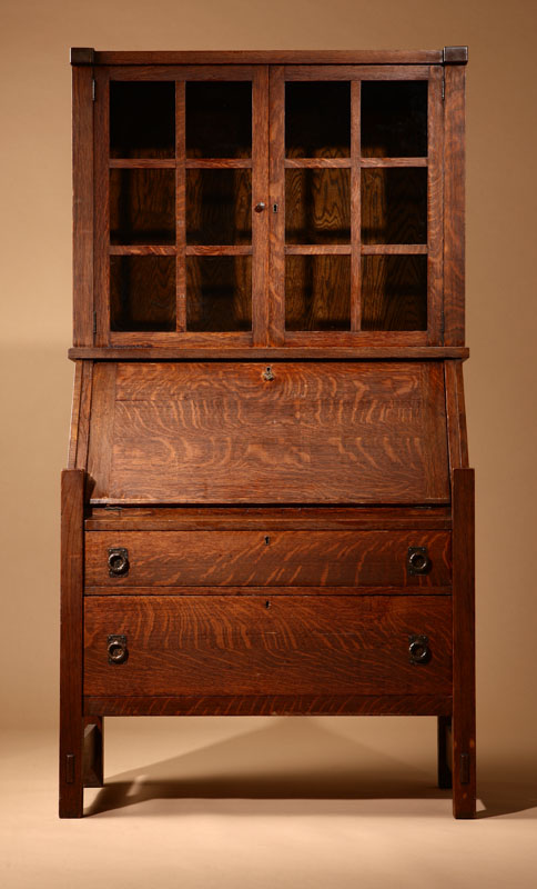 A Lifetime Arts & Crafts oak bureau
