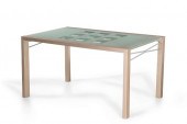 A LIGNE ROSET GLASS AND WOOD D