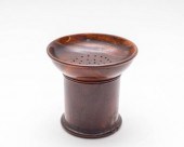 A lignum vitae pounce pot, 18t