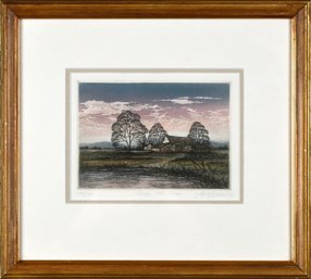 A limited edition colored etching