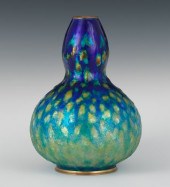 A Limoges Enamel on Copper Vas