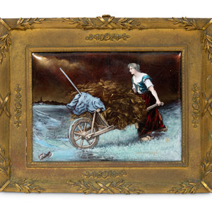 A Limoges Enamel on Copper Plaque
