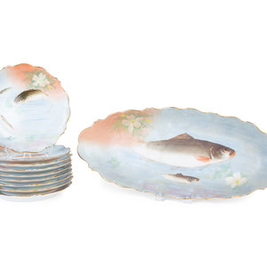A Limoges Hand Painted Porcelain