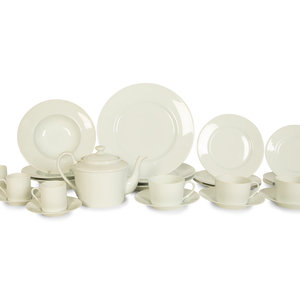 A Limoges Marly Porcelain Dinner