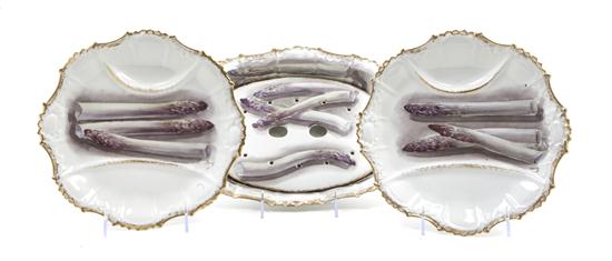 A Limoges Porcelain Asparagus