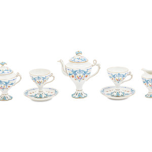 A Limoges Porcelain Tête-à-Tête