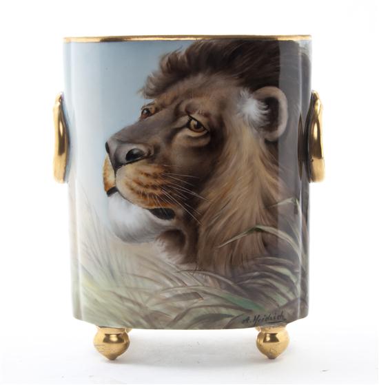 A Limoges Porcelain Vase