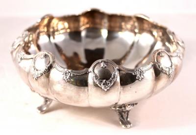 A lobed silver bowl, Elkington &